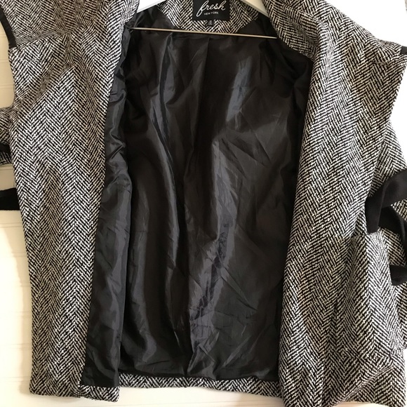 Fresh New York Women’s Wool Blend Belted Coat M - Picture 11 of 12